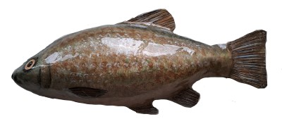 Picture of a  papier maché Tench fish